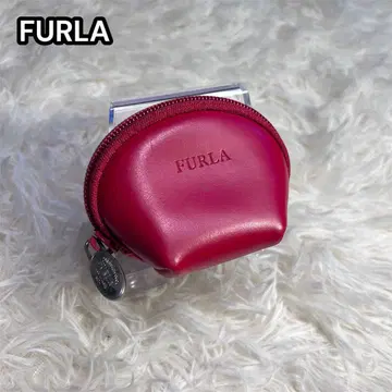 새상품급 FURLA 훌라 두겹 지갑 가죽 파랑 데님 블루 카프 스킨