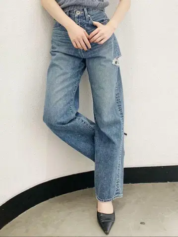 [GYDA] 와이드 데님 팬츠