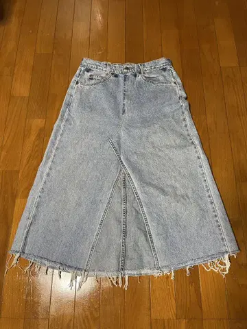 리바이스 리메이크 데님 롱 스커트