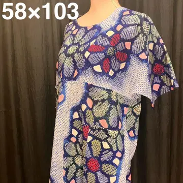 1423 [목화 아리마츠 시보리 유카타] 기모노 리메이크 롱 원피스