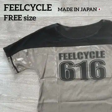 FEELCYCLE 반팔 티셔츠 616 그레이/블랙 프리 사이즈