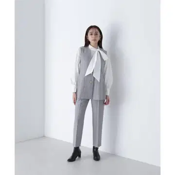 NATURAL BEAUTY BASIC 페플럼 베스트 셋업 그레이