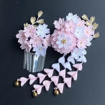 #119 젓가락 세공 시치고산 머리 장식