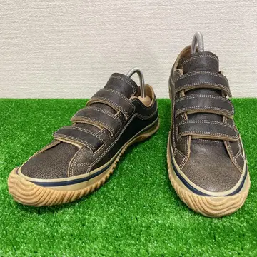 새상품급 SPINGLE MOVE 가죽 밴딩 천연 가죽 스니커즈