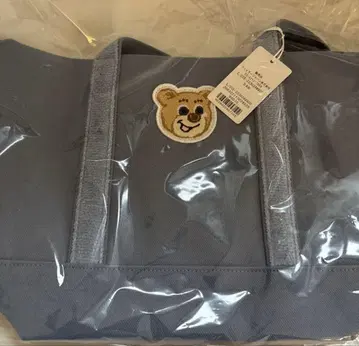 미개봉 새상품 러브러리 올드 테디 와펜 토트백 소 라이트 블루