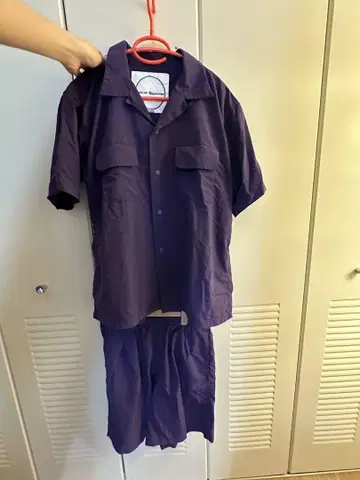 BURLAP OUTFITTER 셔츠, 팬츠 셋업 보라색