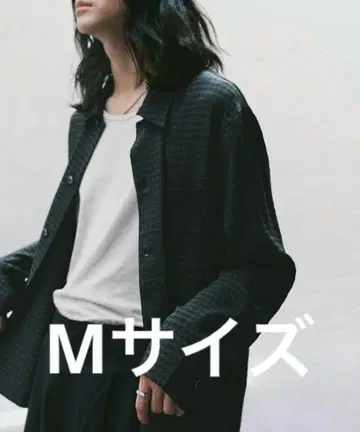 WYM LIDNM 레이온 자카드 크롭 셔츠