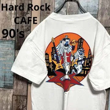 90s Hard Rock CAFE 하드 록 카페 티셔츠 빅 로고