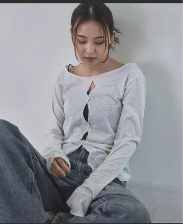메니 홀 보트 시어 롱 T 오트밀