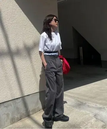 Ameri LOGO TAPE TRUNKS LAYERED PANTS