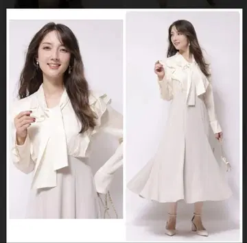 앱와이어 리시 보타이 원피스