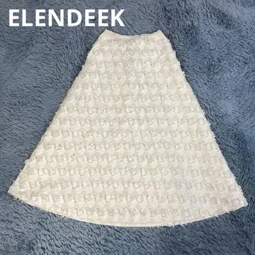새상품급 ELENDEEK 엘렌딕 지오메트리 자카드 스커트 01