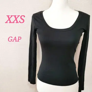 GAP 블랙 긴팔 티셔츠 XXS 컷소 캐주얼 코디 예쁜