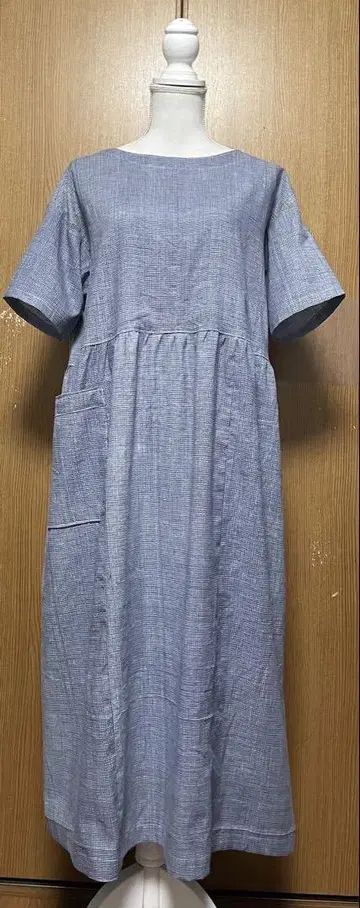 유카타 리메이크 목화 허리 개더 원피스