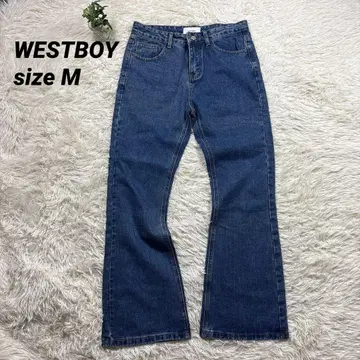 WESTBOY 웨스트 보이 데님 팬츠 플레어 와이드 Y2K M