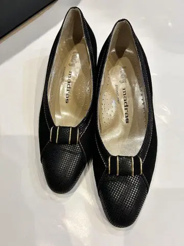 madras 블랙 펌프스 힐 약 5cm