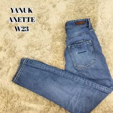 YANUK 스트레이트 데님 팬츠 ANETTE 하이 웨스트