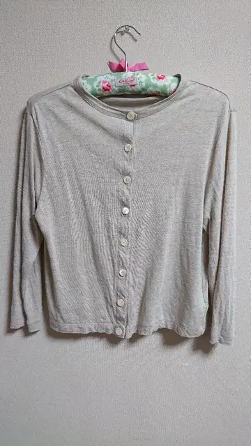 나카가와 마사시치 린넨 가디건 9부 소매