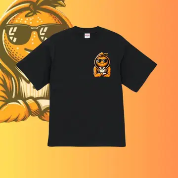 하이퀄리티 티셔츠 오렌지 펑크 DJ