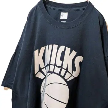 마제스틱 NBA 뉴욕 닉스 로고 티셔츠 블랙 검정 XL 구제 의류