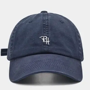 RH 로고가 들어간 야구 모자 네이비 모자 남녀 공용 60-65cm