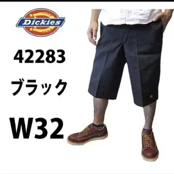 새상품 32 BK 하프 팬츠 디키즈 블랙 42283