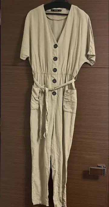 자라 올인원 린넨 M 베이지