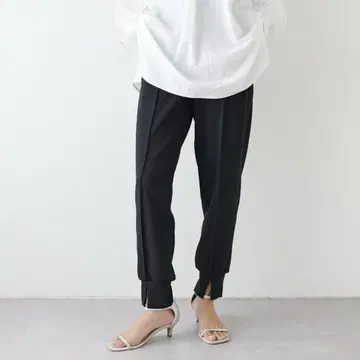 LARUTA 더블 조젯 조깅 팬츠
