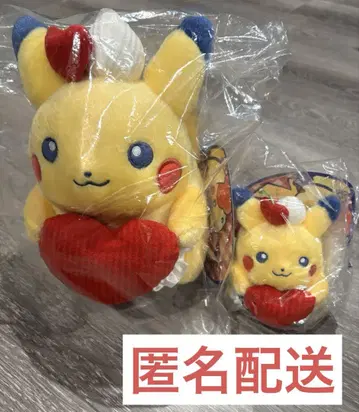 택 포함 새상품 PIKACHU DINER 봉제 인형 마스코트 하트