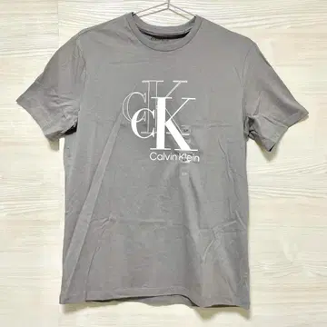 Calvin Klein 캘빈클라인 티셔츠 S 반팔 로고 그레이