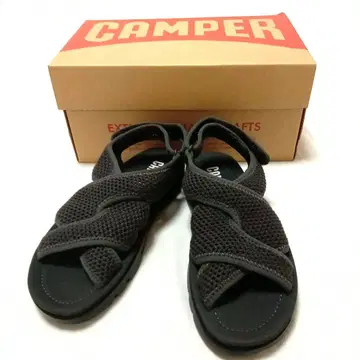 CAMPER 블랙 스포츠 샌들