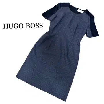 새상품급 HUGO BOSS 휴고보스 섀도우 체크 반팔 원피스 드레스
