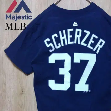 마제스틱 구제 의류 티셔츠 MLB 디트로이트 타이거즈 다크 네이비 네이비