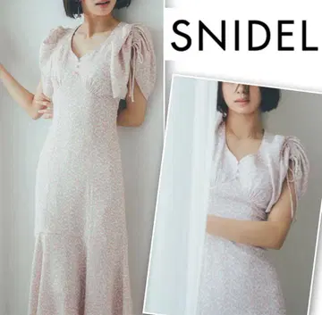 snidel 스나이델 Sustainable 바리 프린트 원피스