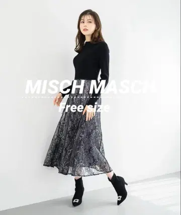 MISCH MASCH 전개 레이스 도킹 원피스