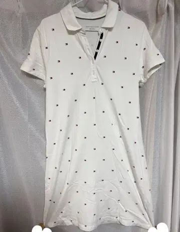 Tommy Hilfiger 피케 셔츠 원피스 L