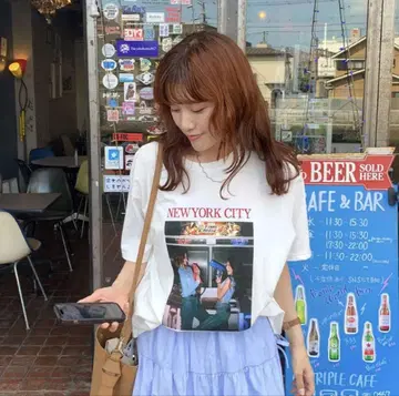 NEWYORK CITY 오버 사이즈 티셔츠