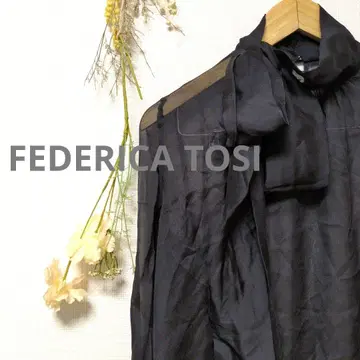 FEDERICA TOSI 페데리카 토시 시어 탑 실크 비침