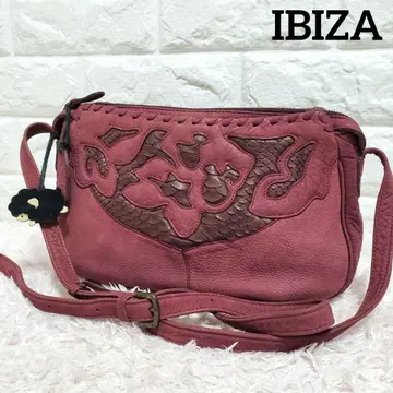 IBIZA 이비자 엠보 크로코 패턴 가죽 숄더백