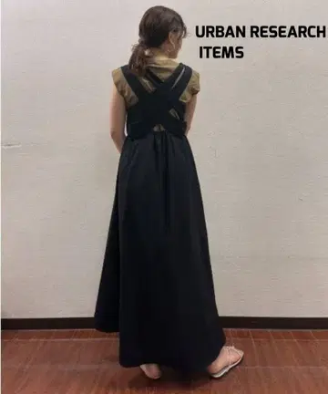 URBAN RESEARCH ITEMS 백 크로스 린넨 원피스