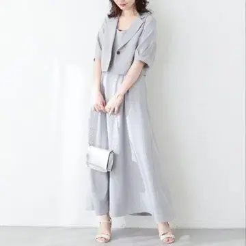 즉시 구매 가능 [WEB 한정판] 숏 자켓 x 잔스카 세트