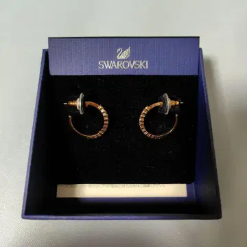 스와로브스키 골드 후프 귀걸이 약 2.5cm