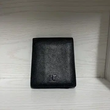블랙 가죽 접이식 지갑 U.P 레노마