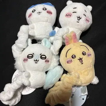 치이카와 봉제 인형 스크런치 4종 세트