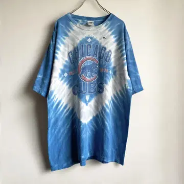 2005 CHICAGO CUBS 타이다이 디자인 프린트 티셔츠 로고