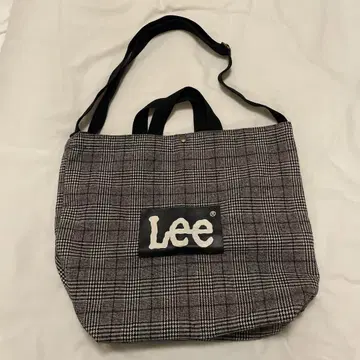 Lee 체크 무늬 토트백