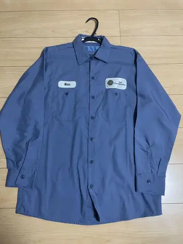 ComfortFlex M 사이즈 긴팔 셔츠 파랑