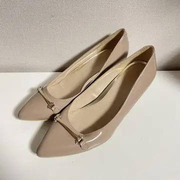 -A- 베이지 스틸레토 모카신