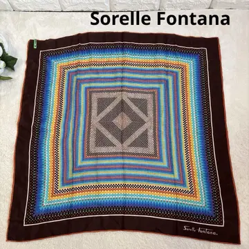 Sorelle Fontana 소렐레 폰타나 대형 스카프 실크 100