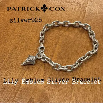 새상품급! PATRICK COX silver925 팔찌 백합 문장